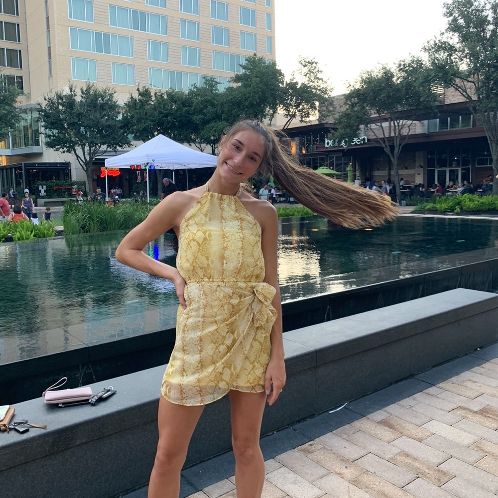 Blue Blush Sunny Yellow Dress